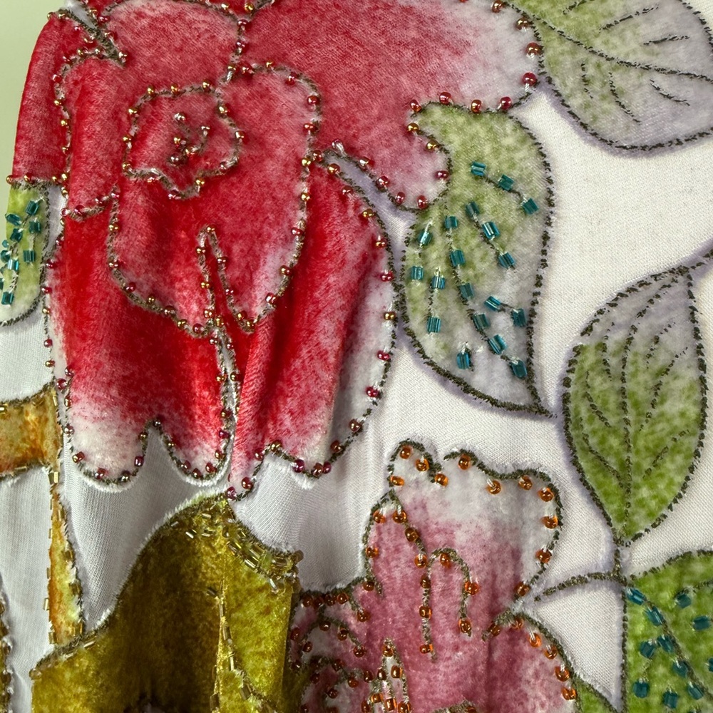 Floral Kimono with Fringe - Picture 6 of 14